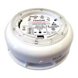 Base per rivelatori completa di avvisatore acustico e indicatore ottico bianco VID sistema wireless Fusion, inclusa di batterie. CPR