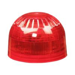 Avvisatore acustico di allarme multitono con indicatore ottico rosso VID da interno per sistema wireless Fusion, colore rosso. Necessita di base rossa per sirena wireless. Protezione IP54. CPR