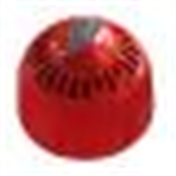 Avvisatore acustico di allarme multitono con lampeggiante bianco VAD da interno per montaggio a parete, sistema wireless Fusion, colore rosso. Necessita di base rossa per sirena wireless. Protezione IP54. CPR