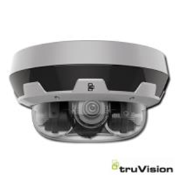 Telecamera IP TruVision Multi-imager 360 gradi, risoluzione 20MP/4x5MP, ottica motorizzata con focale da 2.8-12 mm, True D/N, 30m IR, Audio, Alarm I/O, IP67, IK10, Heater, Hi-PoE/12VDC