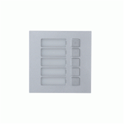 Modulo per VTO4202F-P in alluminio IP65 antivandalo IK07, 5 pulsanti