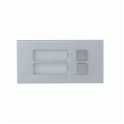 Modulo per VTO4202F-P in alluminio IP65 antivandalo IK07, 2 pulsanti