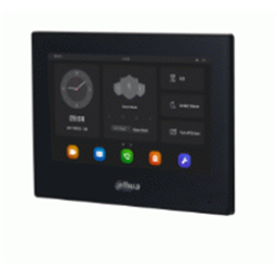 Monitor interno videocitofonico IP/Wi-Fi con finiture nere, display LCD TFT da 7", risoluzione 1024x600