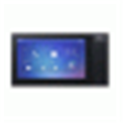 Monitor interno intercomunicante con altre postazioni interne compatibili, finiture bianche/nere, display LCD da 7” risoluzione 1024x600