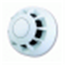 Rivelatore ottico di fumo Analogico a basso profilo in policarbonato UL94-V2 di colore bianco serie CAST con isolatore di linea