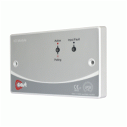 Modulo analogico con un ingresso supervisionato e una uscita a relè da 5A/230 VAC o 5A/30VDC., completo di isolatore di linea in ABS di colore grigio, alimentato direttamente dal loop.