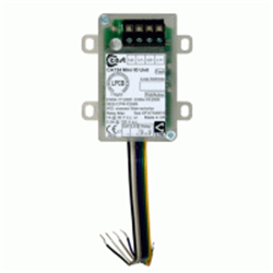 Mini modulo analogico con un ingresso supervisionato e una uscita a relè, completo di isolatore di linea in custodia trasparente di policarbonato e alimentato direttamente dal loop.