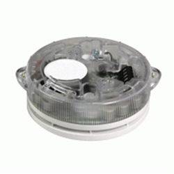 Base con sirena integrata da 92dB e lampeggiante ottico C-3-8 con isolatore per loop Cast in policarbonato bianco.