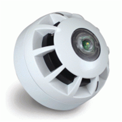 Lampeggiante ottico  C-3-8 o W-3-3,125, con isolatore per loop CAST in policarbonato bianco.