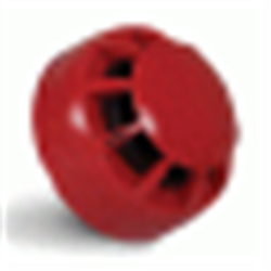 Sirena integrata da 96dB con isolatore per loop CAST in policarbonato rosso.