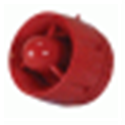 Sirena da loop con protocollo CAST da 100dB con isolatore in policarbonato rosso.