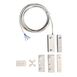 Contatto magnetico installazione a vista, Cavo supervisionato, EN Grade 3 & NFA2P 3 shields
