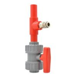 Kit di pulizia rete di campionamento aria manuale, compostao da valvola a due vie a sfera e attacco rapido per aria compressa. Utilizzare con valvola di sfogo cod. 9-10978