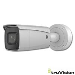 TruVision IP Bullet Camera, H.265, 2MP, 2.8-12mm motorized lens, Super Low Light,  WDR, true D/N, 50m IR,  Audio, Alarm, BNC, micro SD/SHDC slot, Intelligence, PoE+ (802.3-at) /12VDC, Heater, IP67, IK13