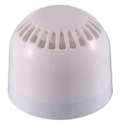 Avvisatore acustico da interno multi tono autoalimentato dal loop, colore bianco. Base bassa. Protezione IP21. CPD