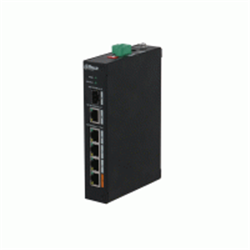 Switch hardened unmanaged 6 porte (4 PoE 10/100  Mbps <60 W + 2 Gigabit uplink), capacità switching 6.8  Gbps  Wide operating temperature: –30°C to +65°C     