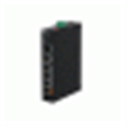 Switch hardened unmanaged 6 porte (4 PoE 10/100  Mbps <60 W + 2 Gigabit uplink), capacità switching 6.8  Gbps  Wide operating temperature: –30°C to +65°C     