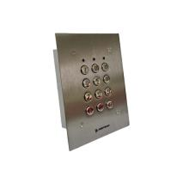 Tastiera stand alone, custodia acciaio inox, installazione ad incasso