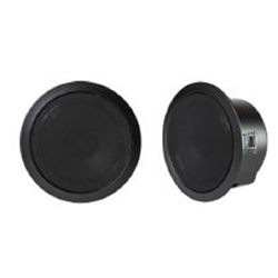 Diffusore acustico da soffitto a plafone 6W 100V, diametro 20 cm (199mm), colore nero. CPR