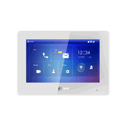 Monitor interno videocitofonico Wi-Fi/bifilare bianco