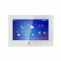 Monitor interno videocitofonico Wi-Fi/bifilare bianco