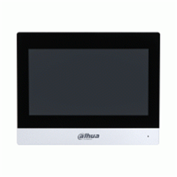 Monitor interno videocitofonico Wi-Fi con finiture argento, display LCD TFT da 7", risoluzione 1024x600, 1 porta LAN 100 Mbps, touch screen capacitivo