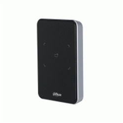 Lettore per controllo accessi IP66, sblocco tramite card Mifare da 13.56 MHz, RS485 e Wiegand 26 (opzionale) / 34, tamper, alimentazione 12 Vdc