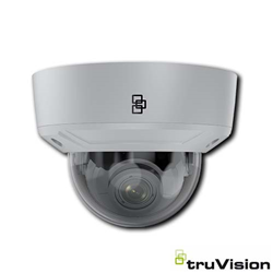 TruVision 8MP/4K IP Fixed Lens Dome Camera, 30M IR, IP67, IK10, colore grigio