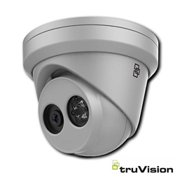 TruVision 8MP/4K IP Fixed Lens Turret Camera, 30M IR, IP67, colore grigio