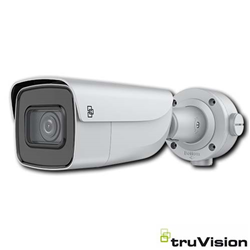 TruVision 8MP/4K, IP Varifocal Bullet Camera, 50M IR, IP67, IK10, colore grigio