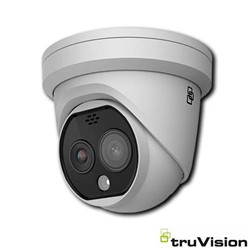 TruVision IP Thermal Turret Camera 256 X 192, 7mm Lens, 4MP Visible Light Camera