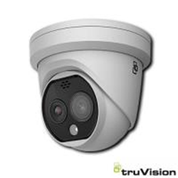 TruVision IP Thermal Turret Camera 256 X 192, 7mm Lens, 4MP Visible Light Camera