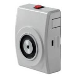 Elettromagnete di potenza con controplacca e pulsante di sblocco per fissaggio a muro. Forza di ritenuta 850N.