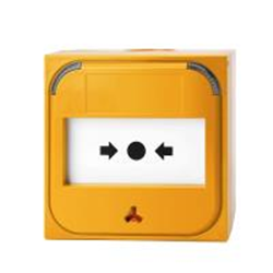 Avvisatore manuale ripristinabile, colore giallo