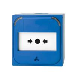 Avvisatore manuale ripristinabile, colore blu