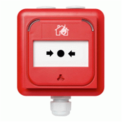 Avvisatore di allarme ripristinabile, resistenza 560 Ohm, colore rosso, IP67