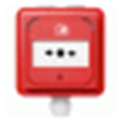 Avvisatore di allarme ripristinabile, resistenza 560 Ohm, colore rosso, IP67