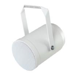 Proiettore di suono da parete / soffitto 10W 100V, IP66, diametro 13,5 cm, colore bianco, materiale ABS. CPR