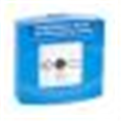 Avvisatore manuale blu EN12094-3 (etichetta standard lingua inglese)