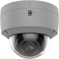 Telecamera TruVision 4MP, FULL COLOR IP Ottica fissa 2,8mm, Dome, Microfono incorporato, Colore Grigio