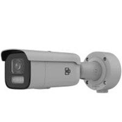 Telecamera TruVision 4MP, FULL COLOR IP Ottica motorizzata varifocale 2,8mm/12mm, Bullet, Luce Bianca 60M, Colore Grigio