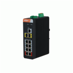 Switch Industrial Layer 2 managed con 10 porte Gigabit  (8 PoE <120 W), capacità switching 28 Gbps