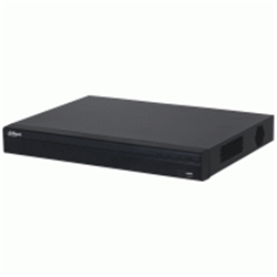 NVR 16 canali IP fino a 12 MP (recording), 2 canali a 8 MP/8 canali a 1080p (decoding), max. banda 160 Mbps, H.265+, 2 uscite video (1 VGA + 1 HDMI), 4 ingressi e 2 uscite allarme, 1 ingresso e 1 usci