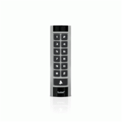 Tastiera con lettore di prossimità MIFARE (13.56 MHz) integrato. Compatibile con ACCO-NET, ACCO, INTEGRA, sistemi di terze parti (protocolli OSDP 2.2 o Wiegand) e stand-alone (128 codici/card). 