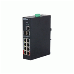 Switch hardened managed 10 porte Gigabit (8 PoE <110 W)