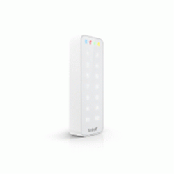 Lettore di prossimità MIFARE (13.56 MHz). Compatibile con ACCO-NET, ACCO, INTEGRA, sistemi di terze parti (protocolli OSDP 2.2 o Wiegand) e stand-alone (128 card). Da esterno