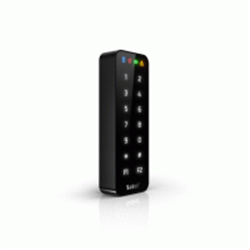 SO-MF5-B è una tastiera di controllo accessi dotata di lettore di card di prossimità MIFARE (formati Ultralight, Classic e DESFire EV1/EV2/EV3)) e stand-alone (128 codici/card) Da esterno