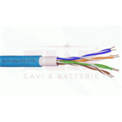 CAVO DATI ESTERNO UTP CAT5e 4X2X24AWG DOPPIA GUAINA   .Fornito in bobina da 1000m.Prezzo al metro