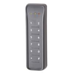 Lettore MIFARE DESFire EV1/EV2/EV3 con tastiera. Con uscita per apertura porta e ingresso RTE (design slim), pronto per le credenziali Mobile BLE