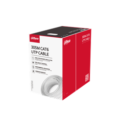 Matassa cavo UTP CAT6, lunghezza 305 m, con rip cord, conduttori in OFC 99.97%/0.53 mm, guaina in LSZH (CE CPR classe Cca - s1a, d0, a1), colore bianco
